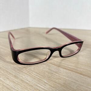 Prada VPR07F 0BL-1O1 Eyeglasses Frames Only Black Pink 50-18-130 Italy